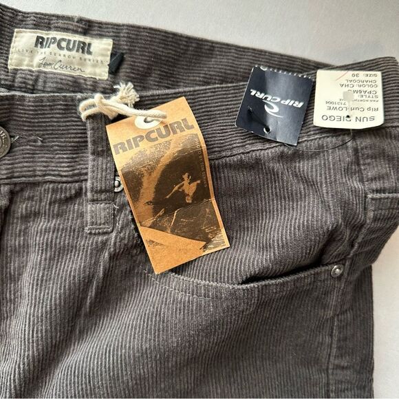 NWT Rip Curl Tom Curran Northern Hemi Cord Gray Straight Leg Pants Size 30 NEW - Picture 7 of 7